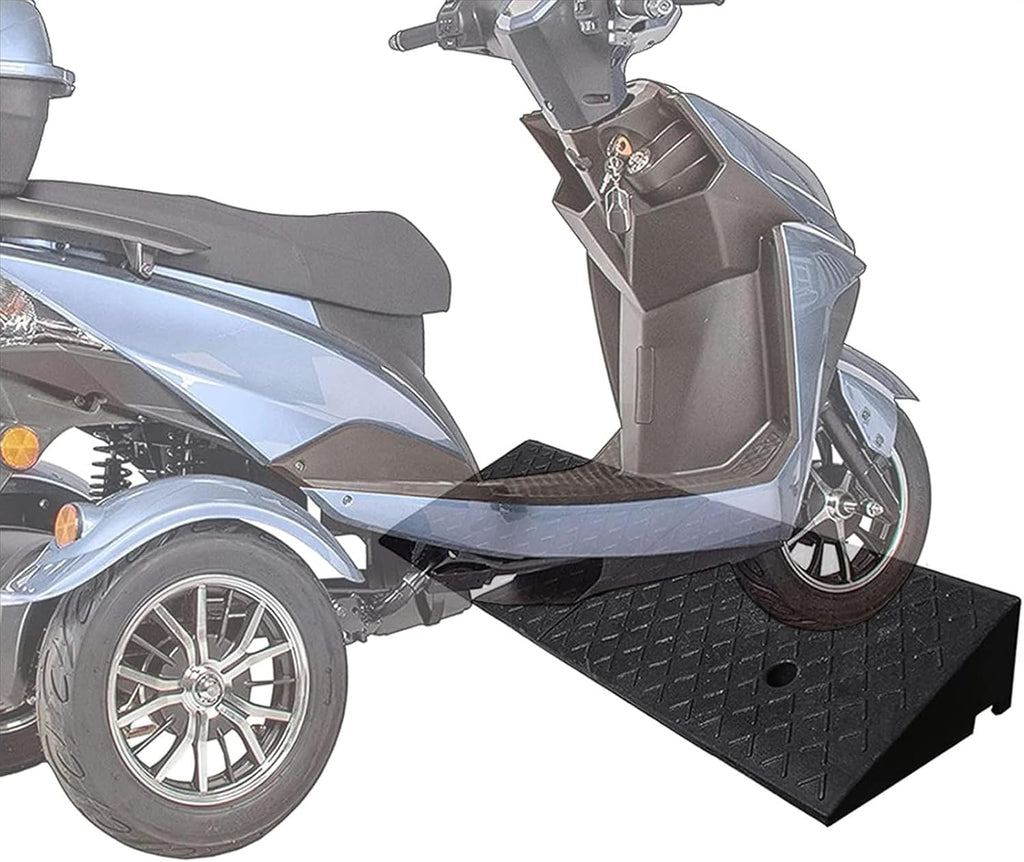 Ramps Threshold Ramp, Garage Door Driveway Curb Ramp for Mobility Scooters Motorcycle Lawn Mower, Heavy Duty Rubber Threshold Ramps, 1.5inch / 2inch / 3inch / 3.5inch / 4inch Rise(6cm/2.4in)