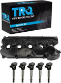 TRQ Ignition Coil Kit 6 Piece Valve Cover Compatible with 2006-2010 Volkswagen Beetle