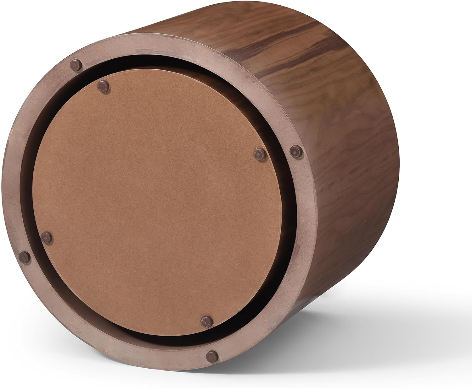 Nesting Coffee Table Set of 2, Modern Nesting Side Table End Table Set Small Round Accent Tables for Small Spaces Wood Circle Coffee Table for Living Room Bedroom Office