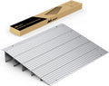 Nilight Door Threshold Ramp, 5' Rise Portable Aluminum Wheelchair Door Entry Ramps for Sheds Doorways Home Steps