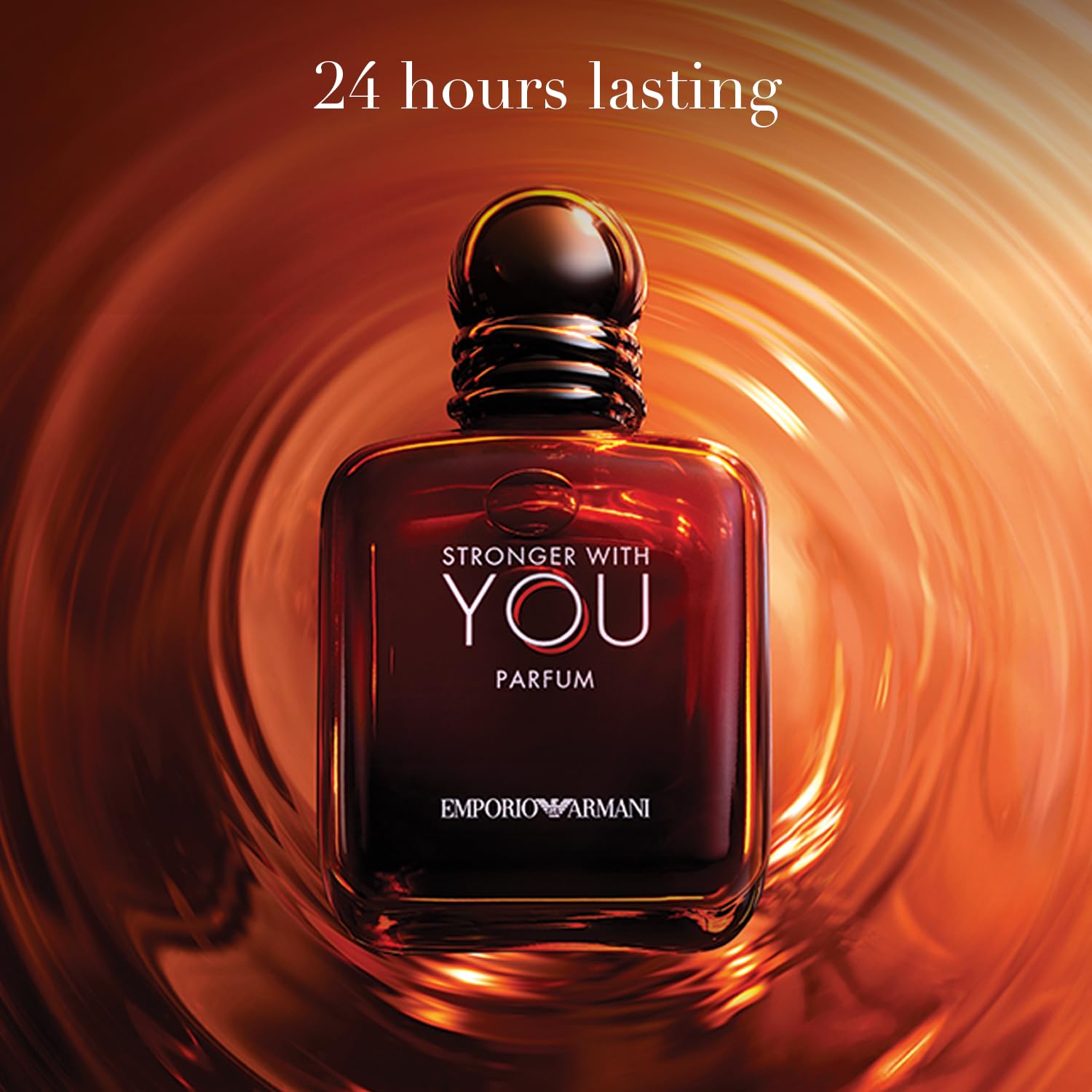 Armani Beauty - Stronger With You Parfum - Men's Cologne 2-Piece Set (161 Value) - Woody & Ambery Fragrance - Rum, Cedarwood, & Vanilla Notes - Full Size, 3.4 Fl Oz & Travel Size, 0.5 Fl Oz