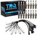 TRQ Ignition Coil & Spark Plug Kit Iridium 17 Piece Compatible with 2017-2019 Ford F-250 F-350 Super Duty V8 6.2L