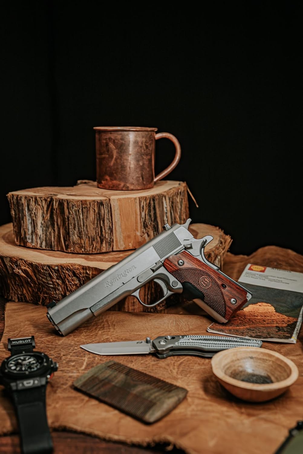 Crimson Trace LG-901 and 901G Rosewood Maser Series Laser Sights with Instinctive Activation for 1911 Full-Size Pistols, Defensive Shooting and Competition
