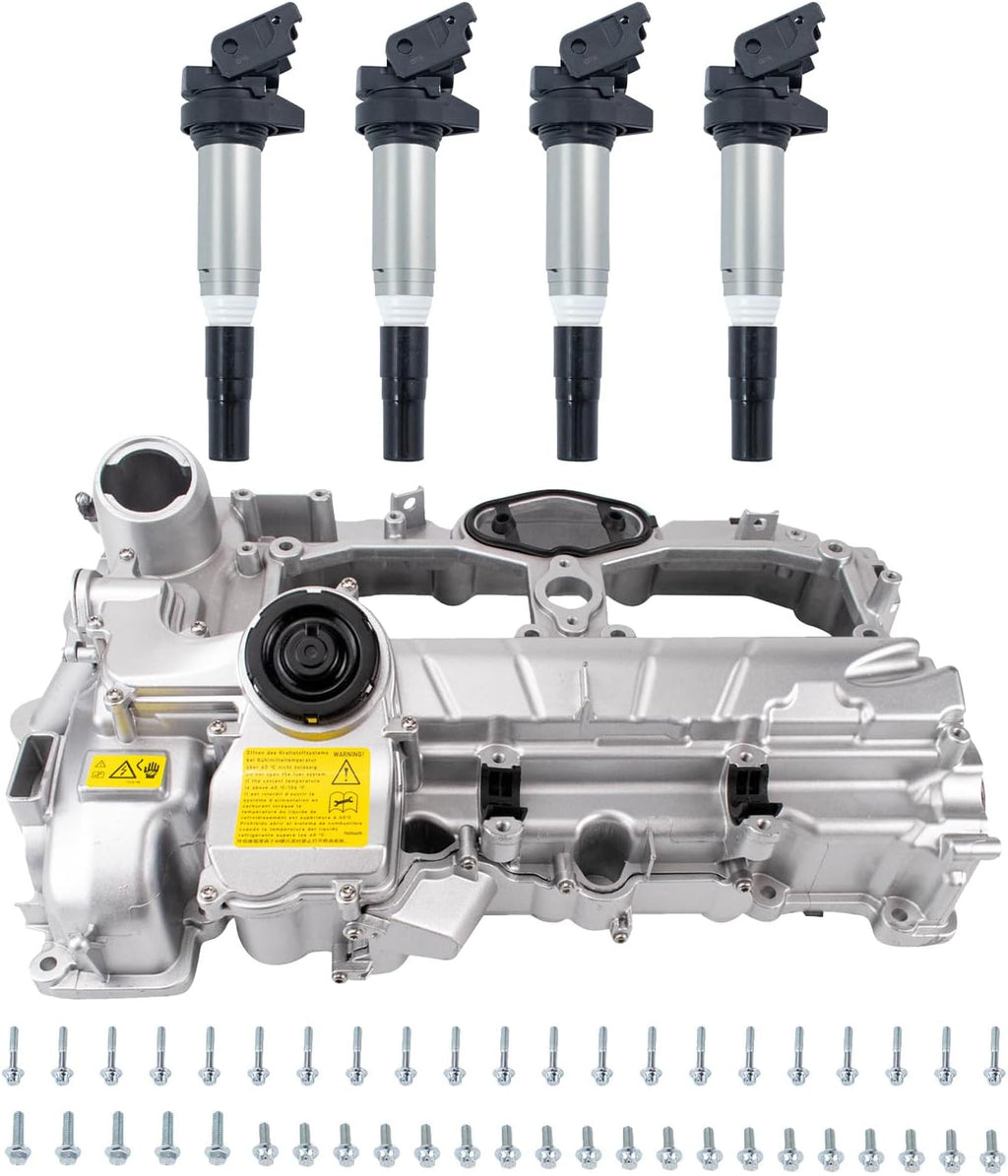 TRQ Ignition Coil Kit 5 Piece Coil on Plug Compatible with 2012-18 BMW 228i 320i 328i 428i 528i X1 X3 X4 Z4