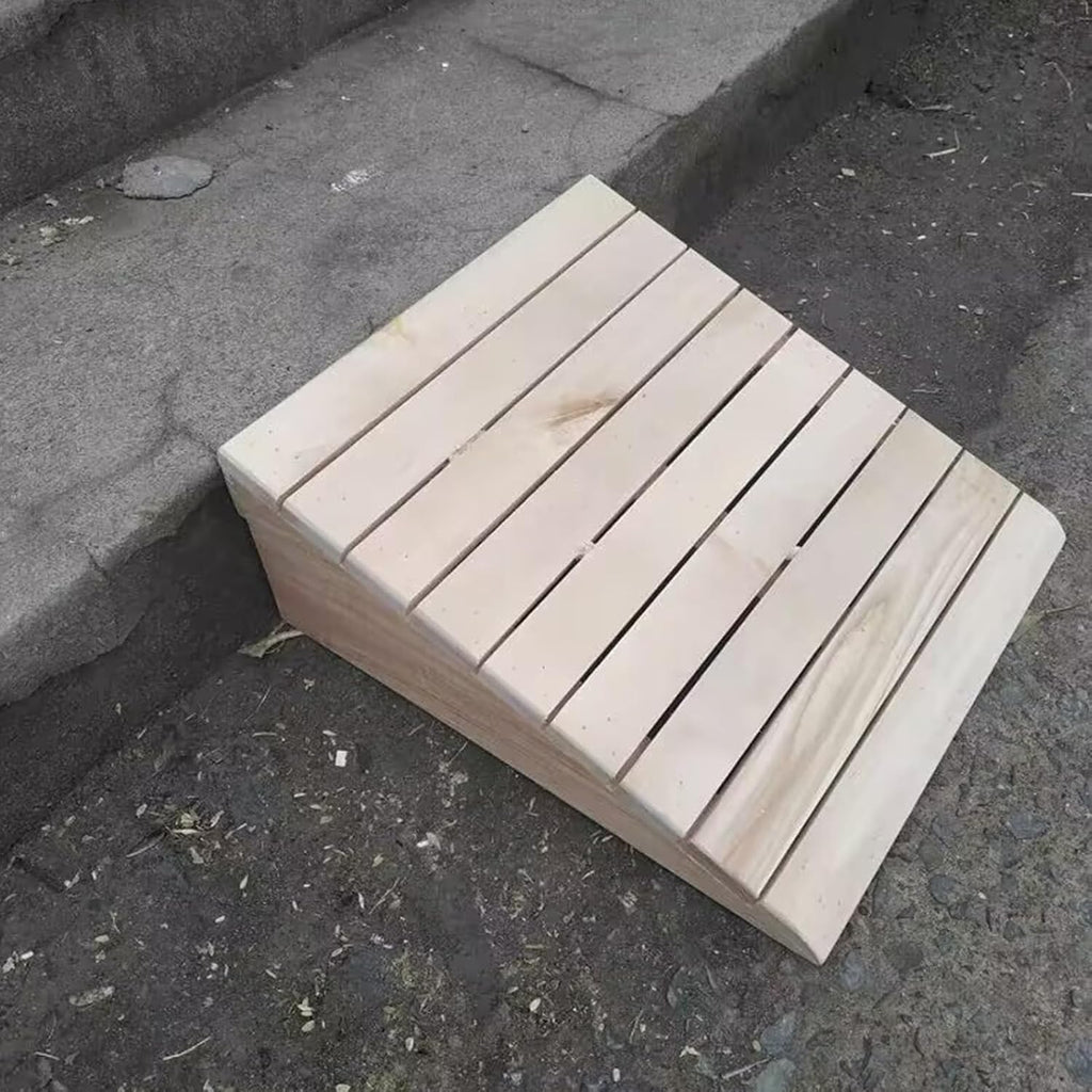 Wooden Threshold Wheelchair Ramps for Doorways 2' 3' 4' 5' 6' Rise, Non-Slip Surface Ramps for Home/Garden Step/Sheds Doors, Walkers Transition Ramp(30.8x30x11cm/12.1x11.8x4.3in)