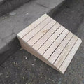 Wooden Threshold Wheelchair Ramps for Doorways 2' 3' 4' 5' 6' Rise, Non-Slip Surface Ramps for Home/Garden Step/Sheds Doors, Walkers Transition Ramp(30.8x30x11cm/12.1x11.8x4.3in)