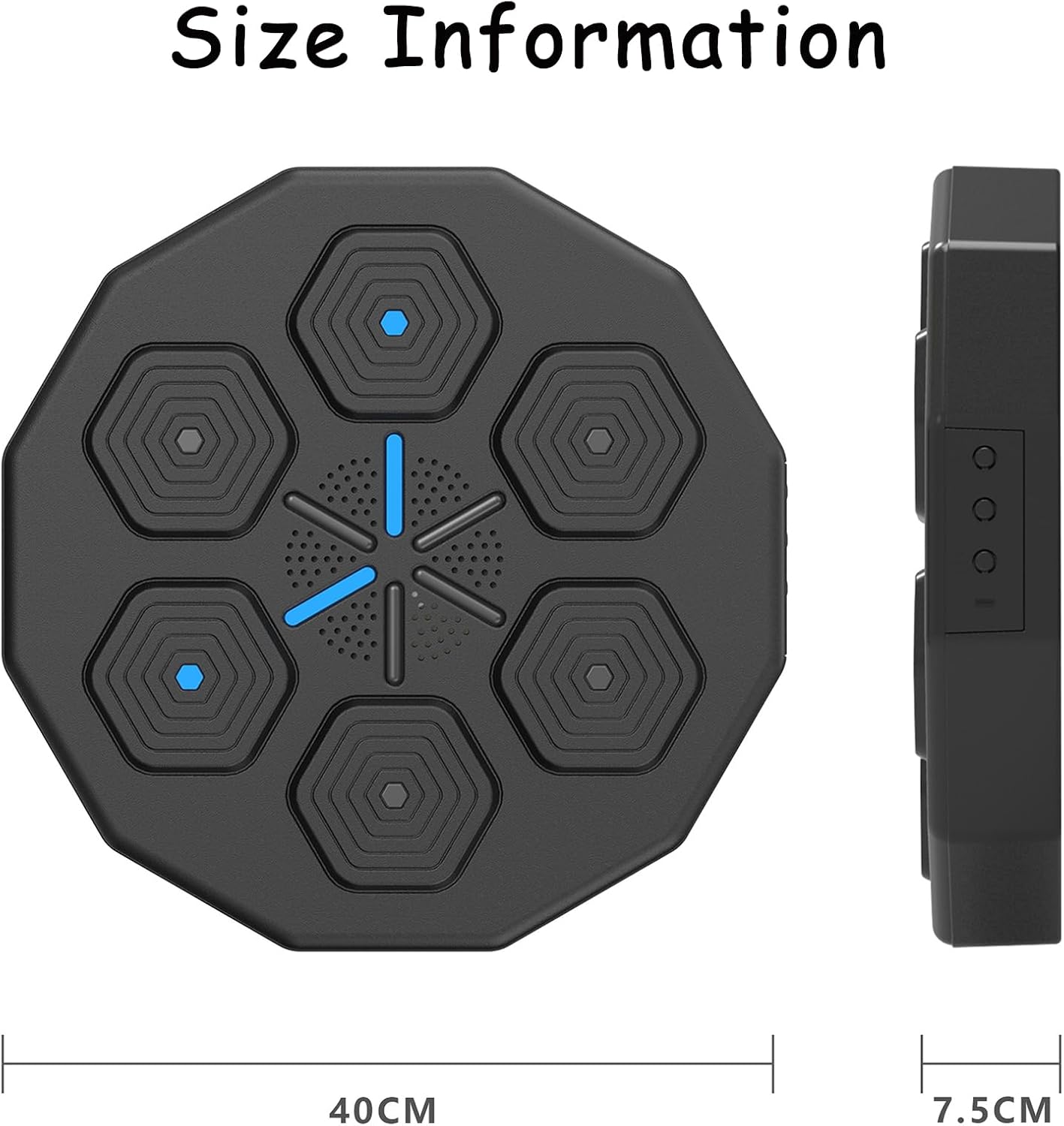 Music Boxing Machine,Wall Mounted Boxing Gym Equipment with LED Light Show,Wall Boxing Machine for Gym Office and Home