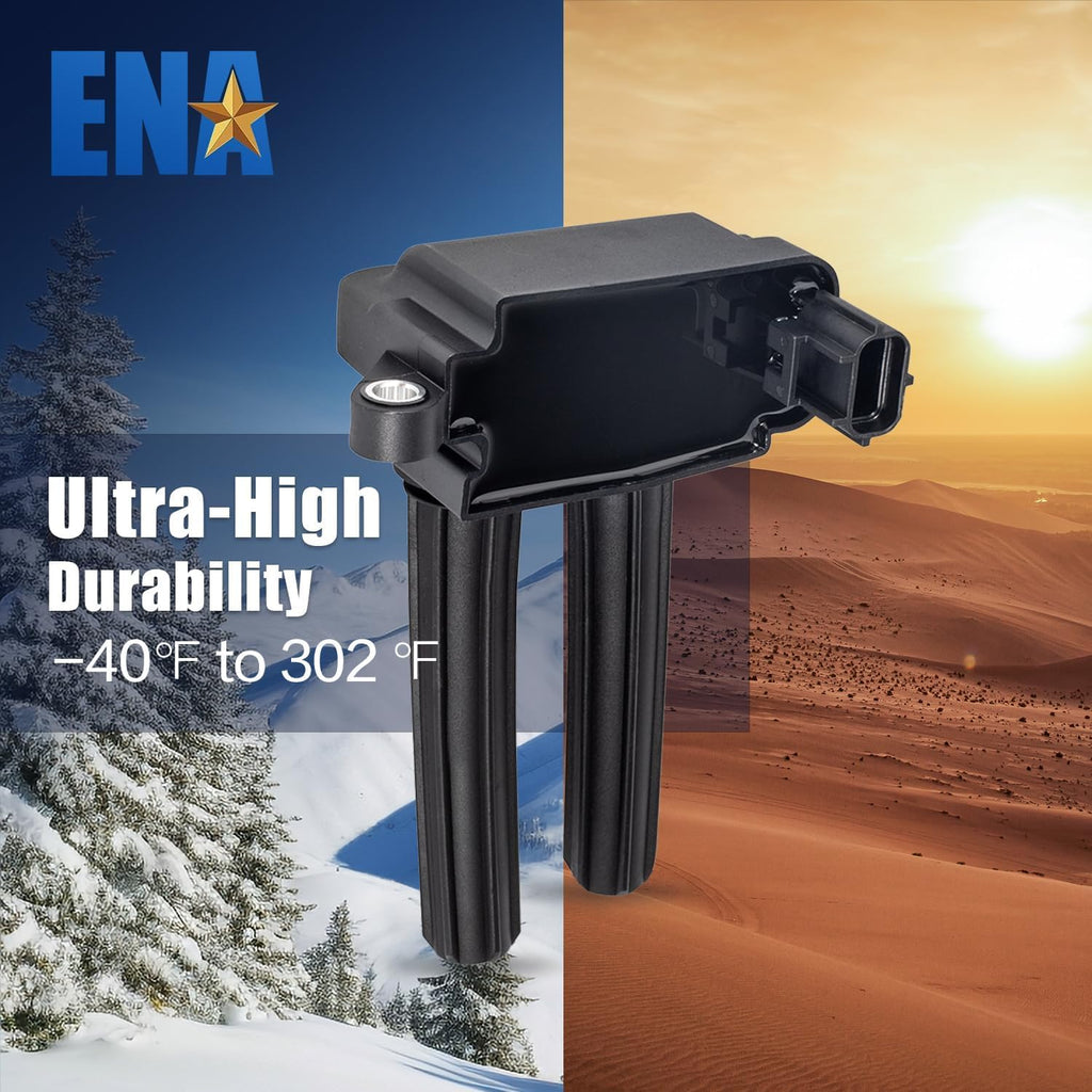 ENA Set of 8 Ignition Coil Pack 16 Spark Plug Compatible with Chrysler Dodge Jeep Ram 1500 2500 3500 300 Charger Durango Magnum Commander Aspen Grand Cherokee 2006-2008 5.7 6.1 V8 Replace# UF504 570