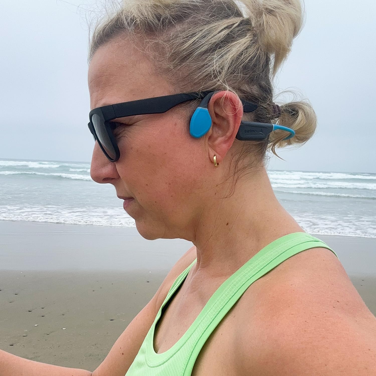 Seriously, No Mic and No Bluetooth Underwater - 100% Waterproof Swimbuds Bone Conduction 2 for Swimming | 16GB Onboard Storage and Bluetooth on Land