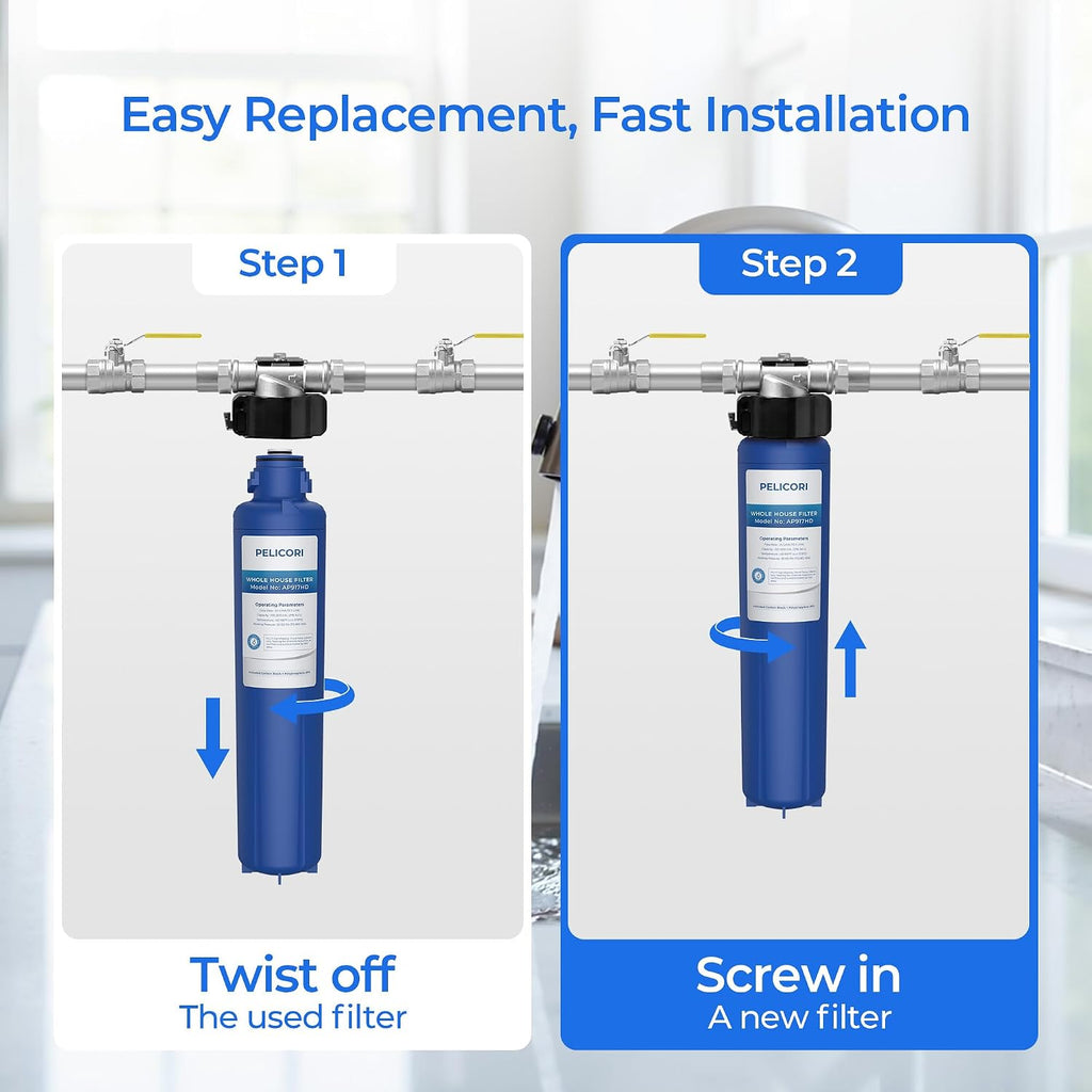 AP917HD Water Filter, AP917HD Water Filter, Compatible with Aqua-Pure® AP917HD Whole House Sediment/CTO Replacement Filter For 3M® Aqua-Pure® AP900 Series AP903 System (1 Pack)