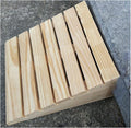 Wooden Threshold Ramp, Pets/Kids/Elderly/Disabled Entryway Ramp Wheelchair Ramp 2' 3' 4' 5' 6' Rise, Non Slip Curb Ramp (Size : 38.8x35x14cm)