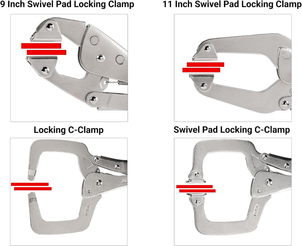 TEKTON Locking Pliers and Clamps Set (18-Piece) | PLK90005