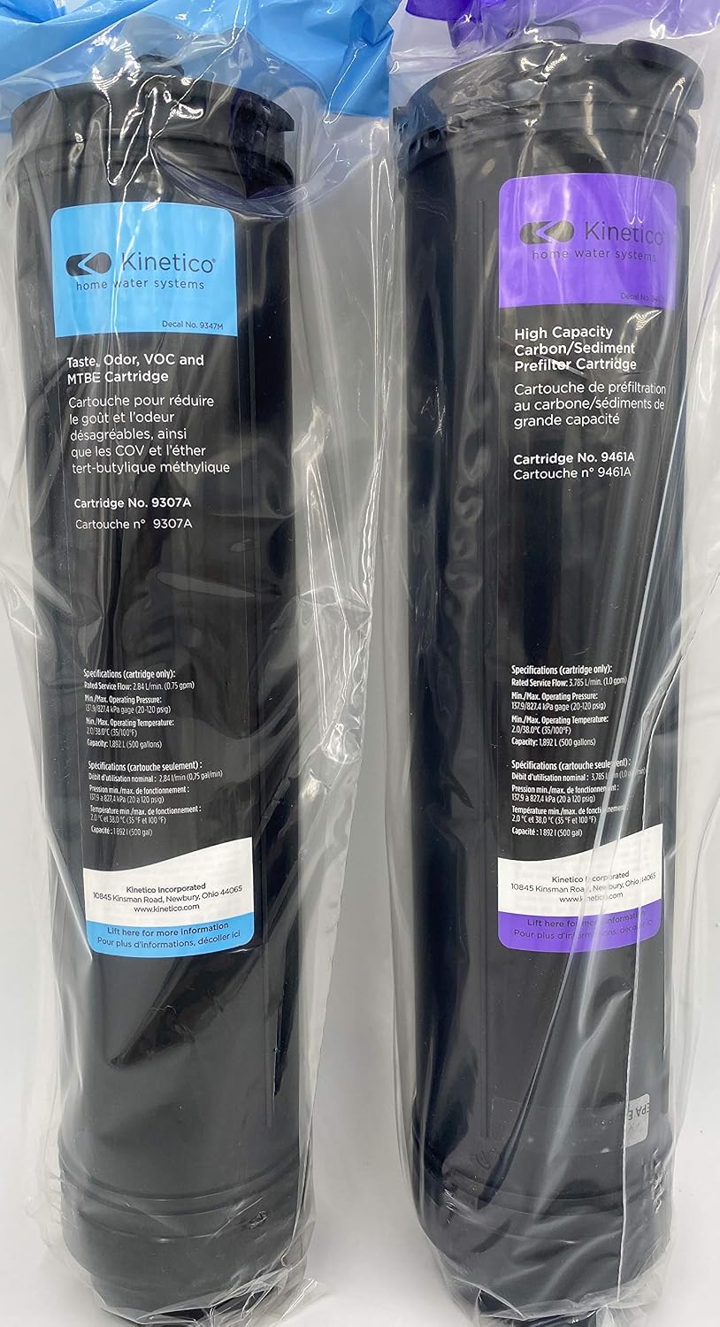 KINETICO Carbon Sediment 9461A & Taste Odor VOC 9307A Cartridge Filter