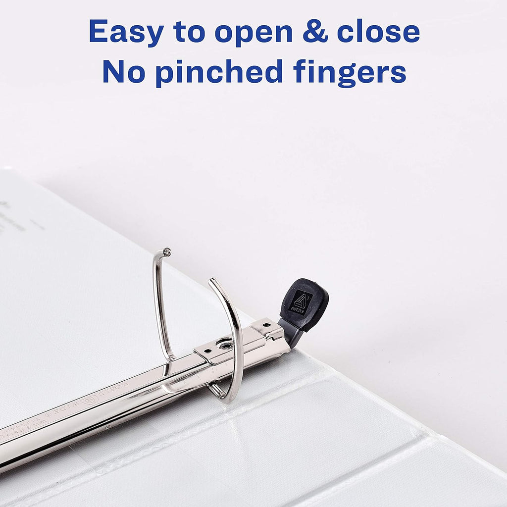 Avery Heavy-Duty View 3 Ring Binder, Extra Wide, 1.5' EZD Rings, 1 White Binder (01319) (Pack of 12)
