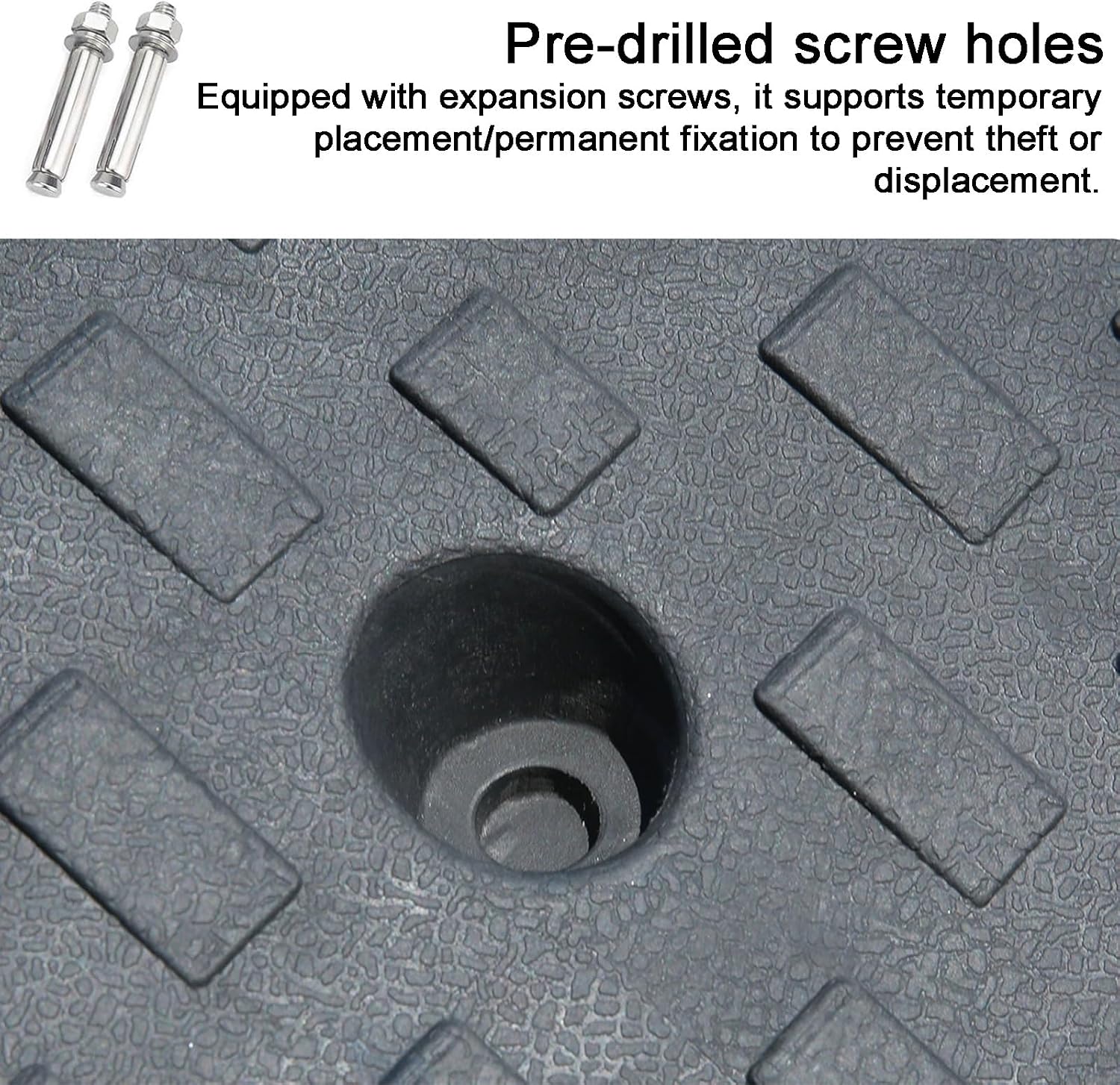 Curb Ramp, 1.6' to 8' Rise Threshold Ramps for Doorways, 22000lbs Heavy Duty, for Forklifts, Trucks, Buses, Cars, Wheelchairs, Bikes(100x50x19cm/39x19.7x7.5in)