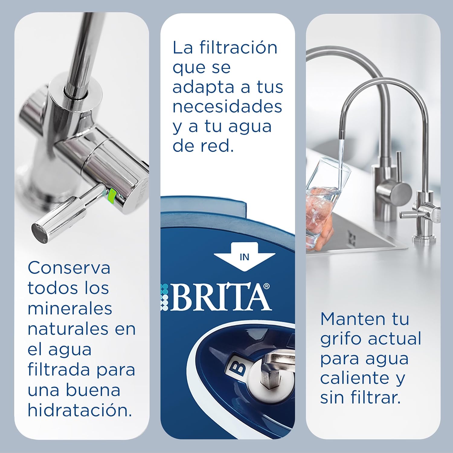 BRITA P1000 Replacement Filter Cartridge for BRITA Filter taps - 1 Pack - Reduces Chlorine, limescale and impurities