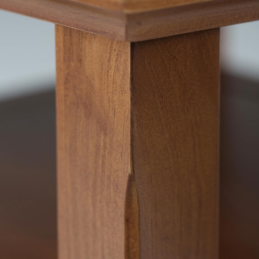 SIMPLIHOME Acadian Solid Wood 19 inch Wide Transitional-Style Side Tables in Light Golden Brown for the Living Room and Bedroom (Set of 2)