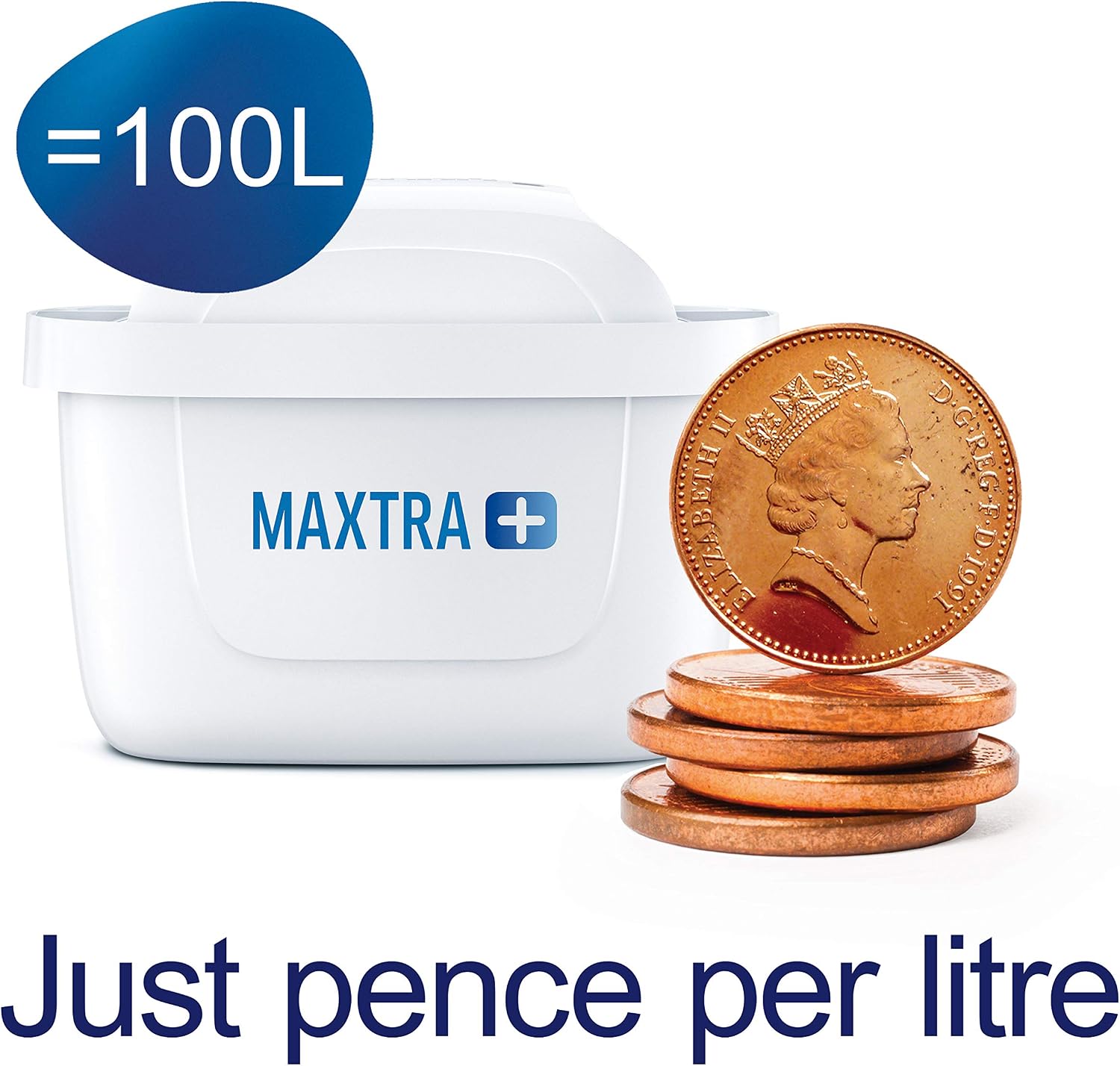 BRITA 1042931 Maxtra Replacement Water Filter Cartridges, Compatible With All Brita Jugs, Reduce Chlorine, Limescale And Impurities For Great Taste, 15 Pack