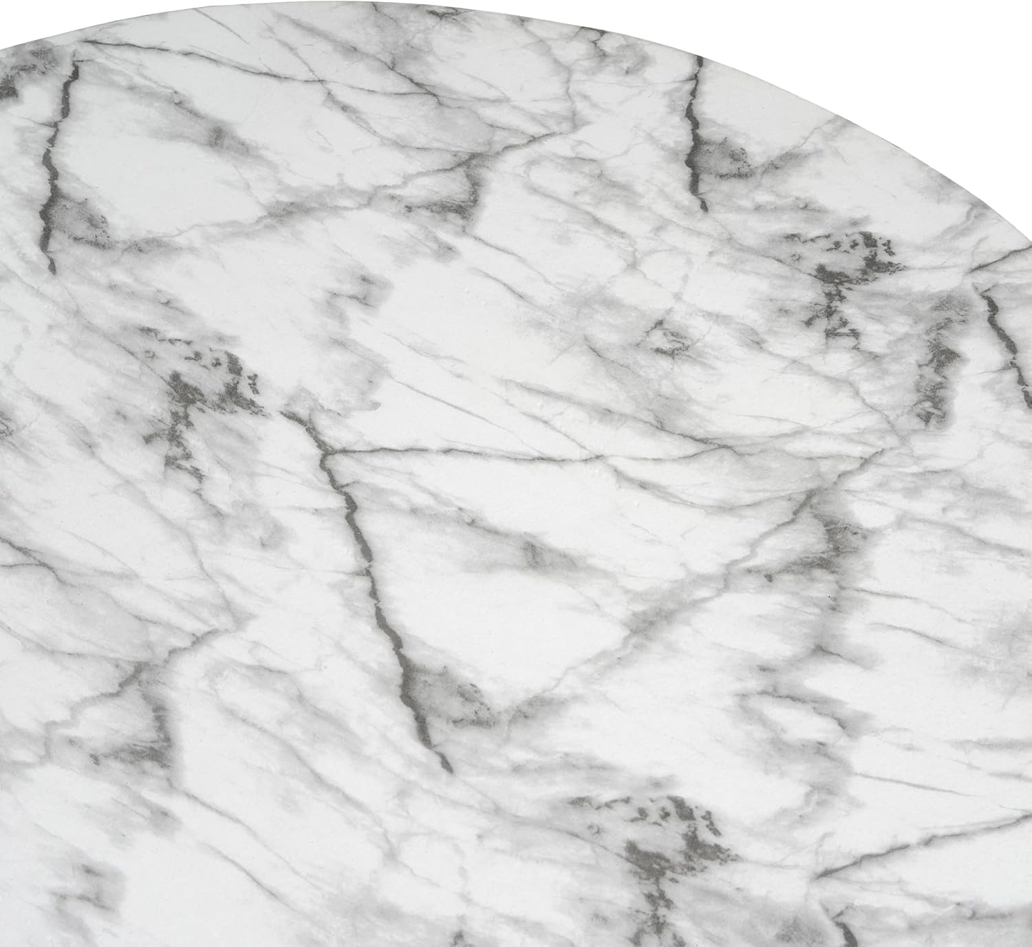Merax Faux Marble Coffee Table, Indoor Outdoor MGO Top Side Table, Handcrafted Finish Modern Accent Table for Living Room, Patio, Garden, No Assembly Required