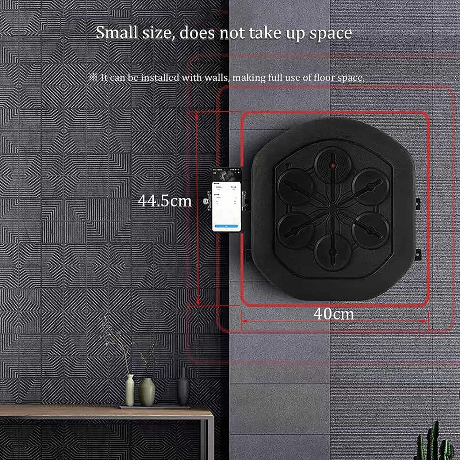 Music Boxing Machine Smart Music Boxing Machine, Wall Mounted Boxing Machine with Music and Lights, Punching Bag Training Equipment
