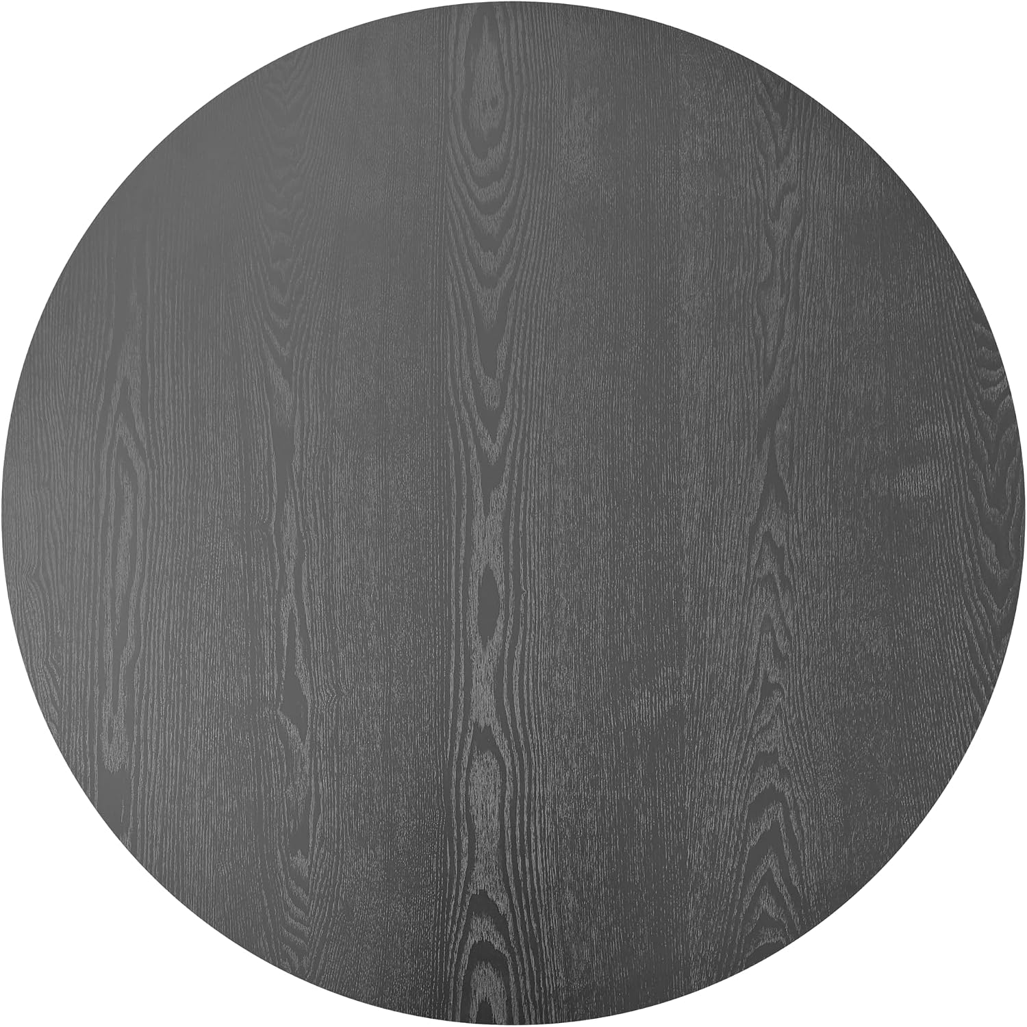39' Round Coffee Table with Hidden Storage Compartment, Modern Handcraft Fluted Drum Coffee Table, Wooden Circle Center Table Cocktail Tea Table with Sturdy Pedestal for Living Room, Black