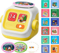 Kids Bluetooth Speaker & Story Machine: Portable Wireless Music Player with Interactive Expression, 3 Audio Cards (Christmas Songs, Fairy Story & Record Your Own), Gift for Kids Ages 5–8