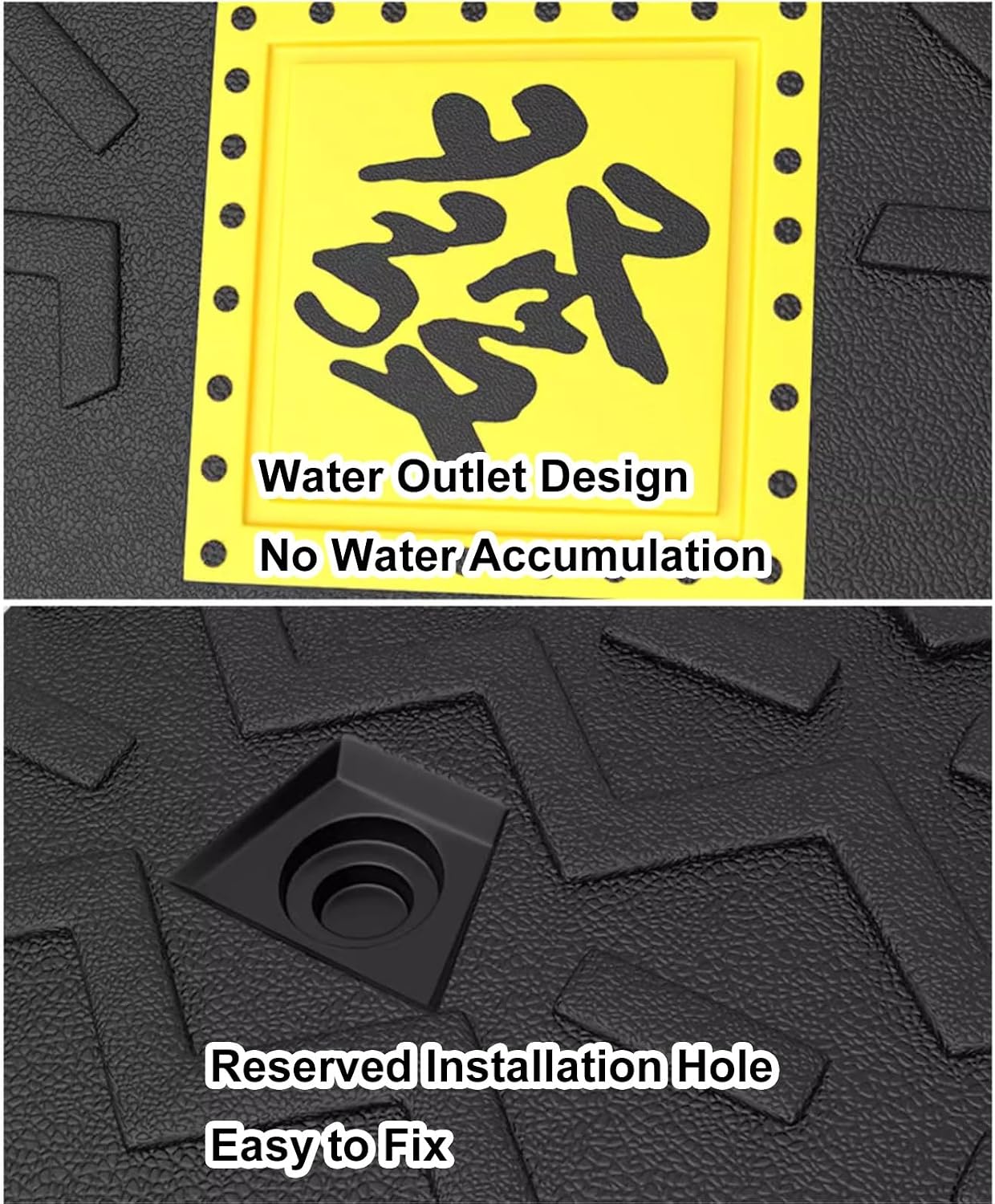 Auto Curb Ramps, Rubber Ramp, 1.6-5.9 In Rise Height Driveway Ramp, Door Threshold Ramp, for Driveway, Loading Dock, Sidewalk, Car, Scooter, Bike, Motorcycle, Wheelchair, Golf Cart(100*30*12c