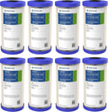 Pentair Pentek ECP20-BB Big Blue Sediment Water Filter, 10-Inch, Whole House Pleated Cellulose Polyester Cartridge, 10' x 4.5', Blue End-Cap, 20 Micron, Pack of 8
