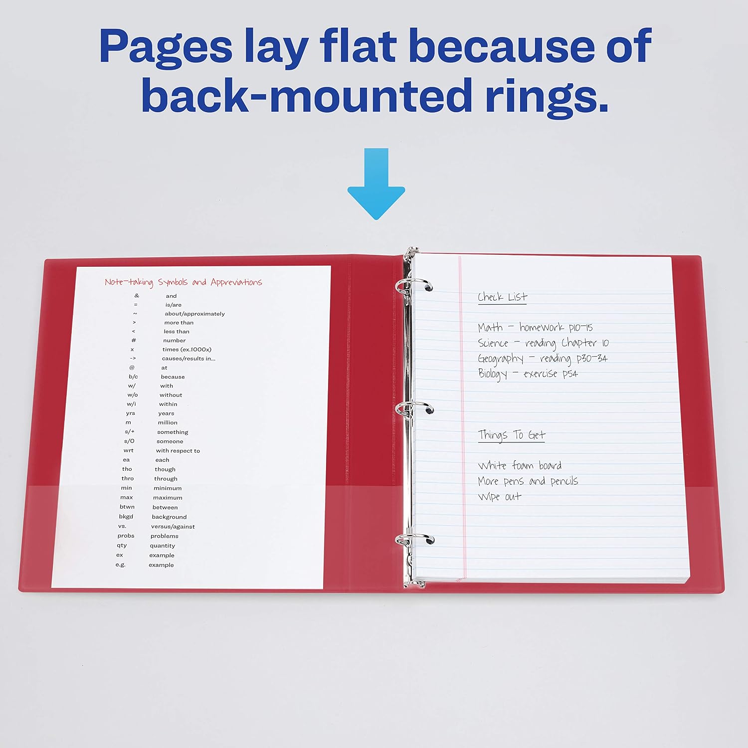 Avery Heavy-Duty 3 Ring Binder, 4 Inch One Touch EZD Rings, 4.5 Inch Spine, 1 Red Binder (79584) (Pack of 5)