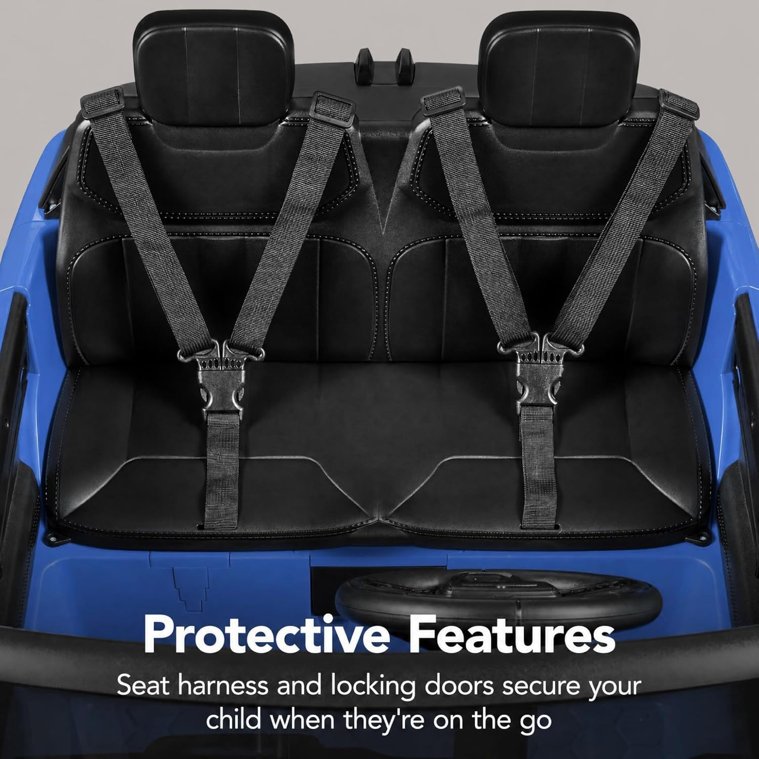Best Choice Products 24V 2-Seater Licensed Range Rover Sport Electric Ride On Car for Kids with Parental Remote Control, 132 lb Weight Capacity - Blue