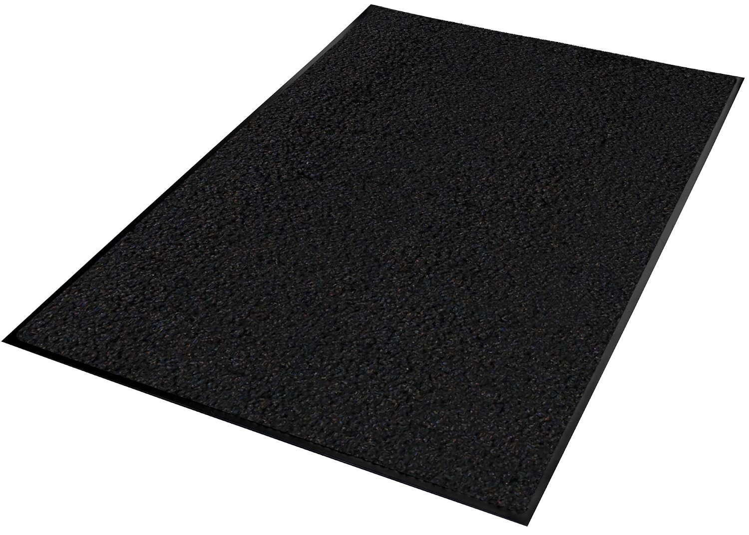Guardian Platinum Series Indoor Wiper Floor Mat, Rubber with Nylon Carpet, 6'x8', Black