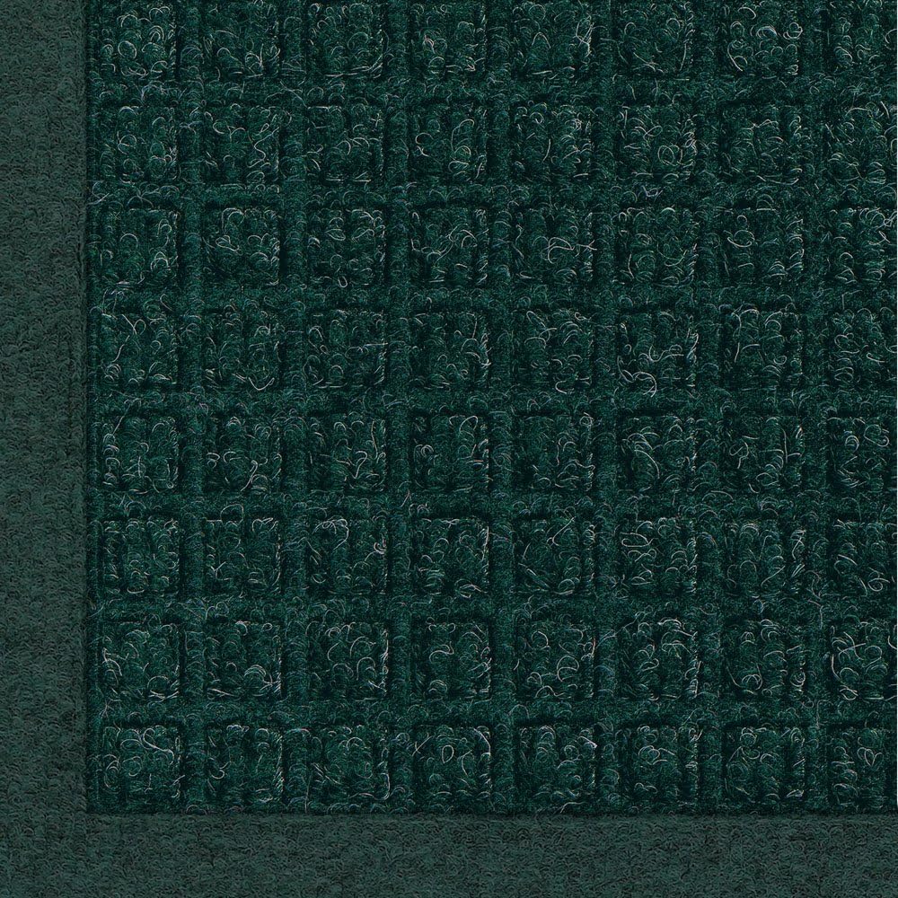 WaterHog Fashion Mat | Commercial-Grade Entrance Mat with Fabric Border – Indoor/Outdoor, Quick Drying, Stain Resistant Door Mat (Evergreen, 4' x 8')