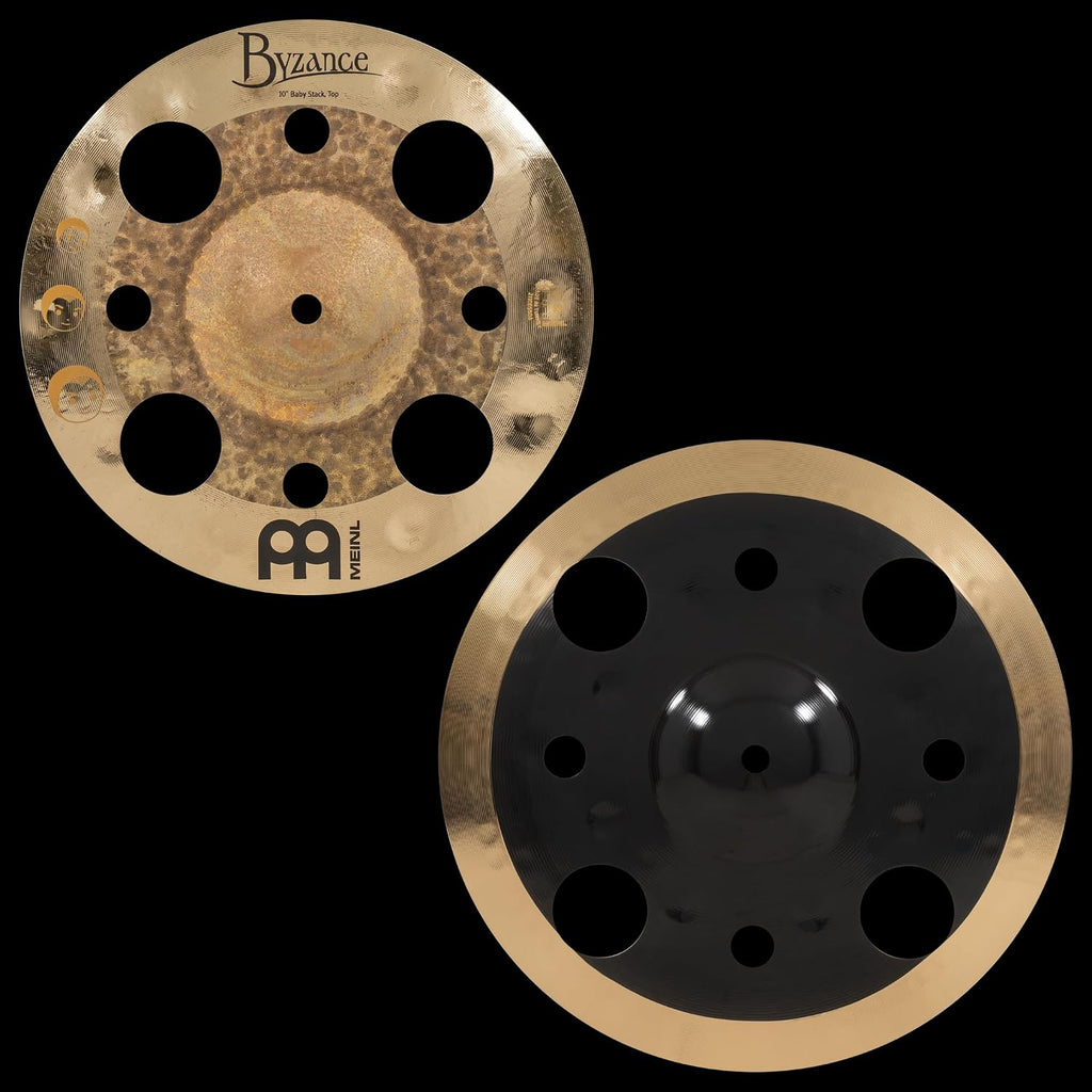 Meinl Cymbals Byzance/Classics Custom Luke Holland Artist Concept Model Baby Stack, 10'/12' — 2-YEAR WARRANTY