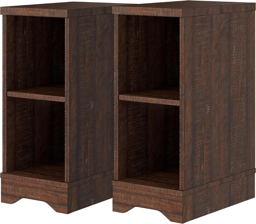 WAMPAT 3-in-1 Modern Farmhouse TV Stand for up to 85' TV, 23.6' H Wood Entertainment Center with Sliding Barn Door and Adjustable Media Storage Shelf for Living Room, Dark Walnut Brown