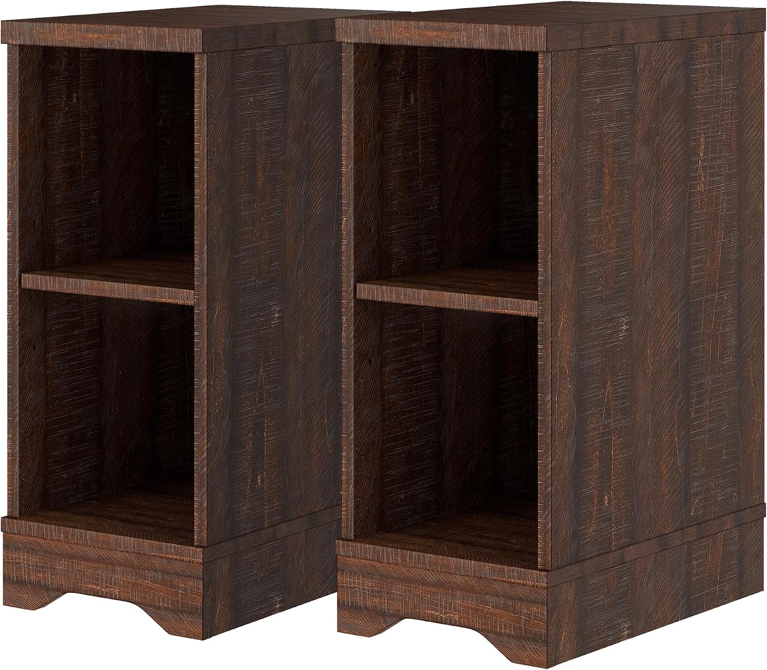 WAMPAT 3-in-1 Modern Farmhouse TV Stand for up to 85' TV, 23.6' H Wood Entertainment Center with Sliding Barn Door and Adjustable Media Storage Shelf for Living Room, Dark Walnut Brown