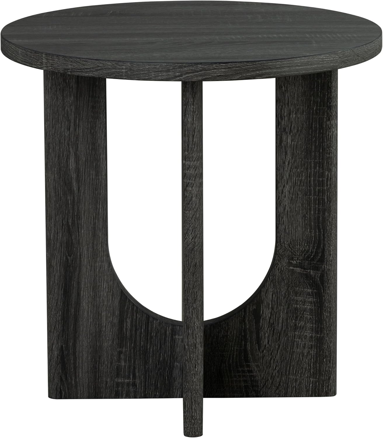 Furniture of America Ravyn Modern 3 Piece Round Coffee Table Set with Cutout Trestle Base, Living Room Set for Small Space, Home Office, Bedroom, Grey