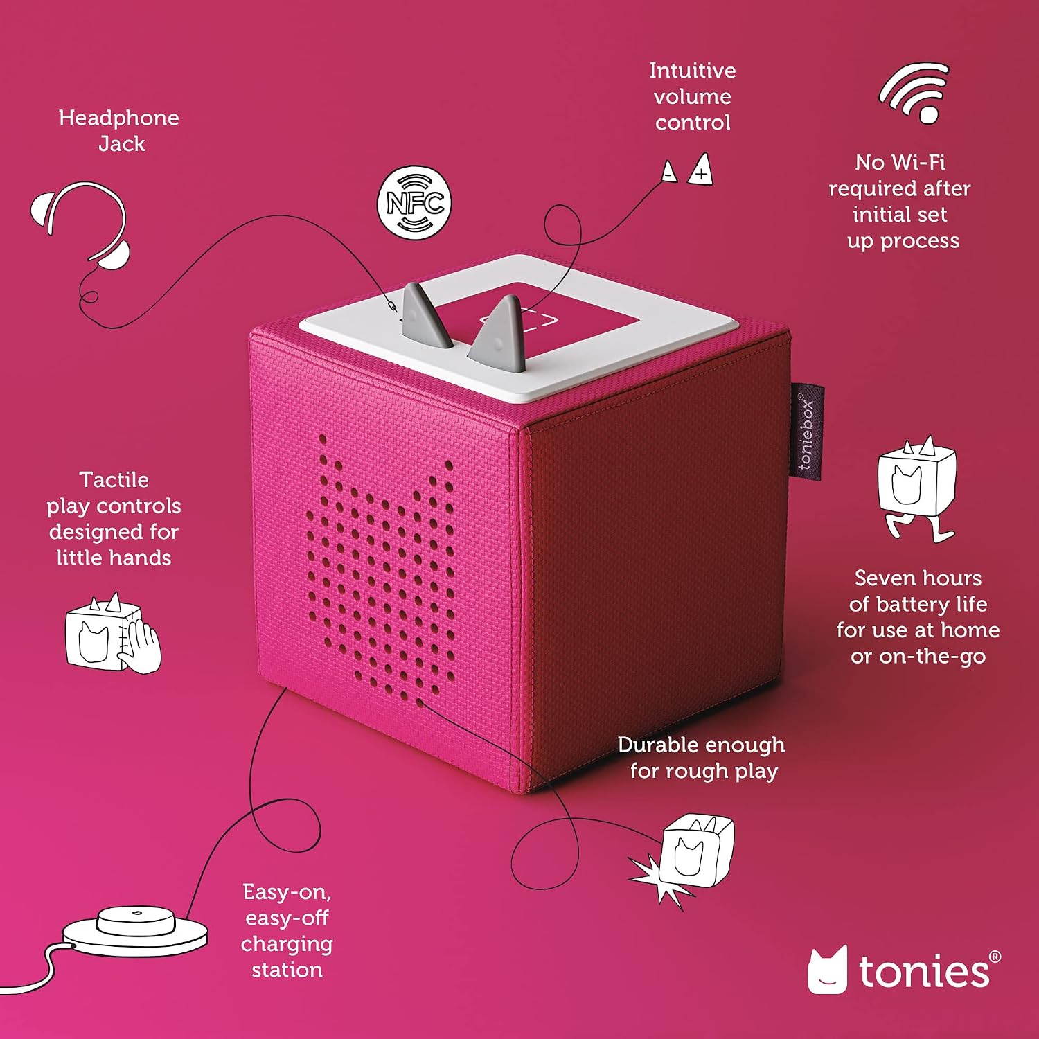 Toniebox 1 Disney Princess Bundle - Pink [Discontinued]