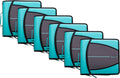 Case-it Mighty Zip Tab School Zipper Binder | 3-Inch O-Rings, 600-Sheet Capacity, 5-Subject Expanding File Folder, Multiple Pockets & Storage Organizer, Shoulder Strap | D-146 Spearmint | 6 Pack