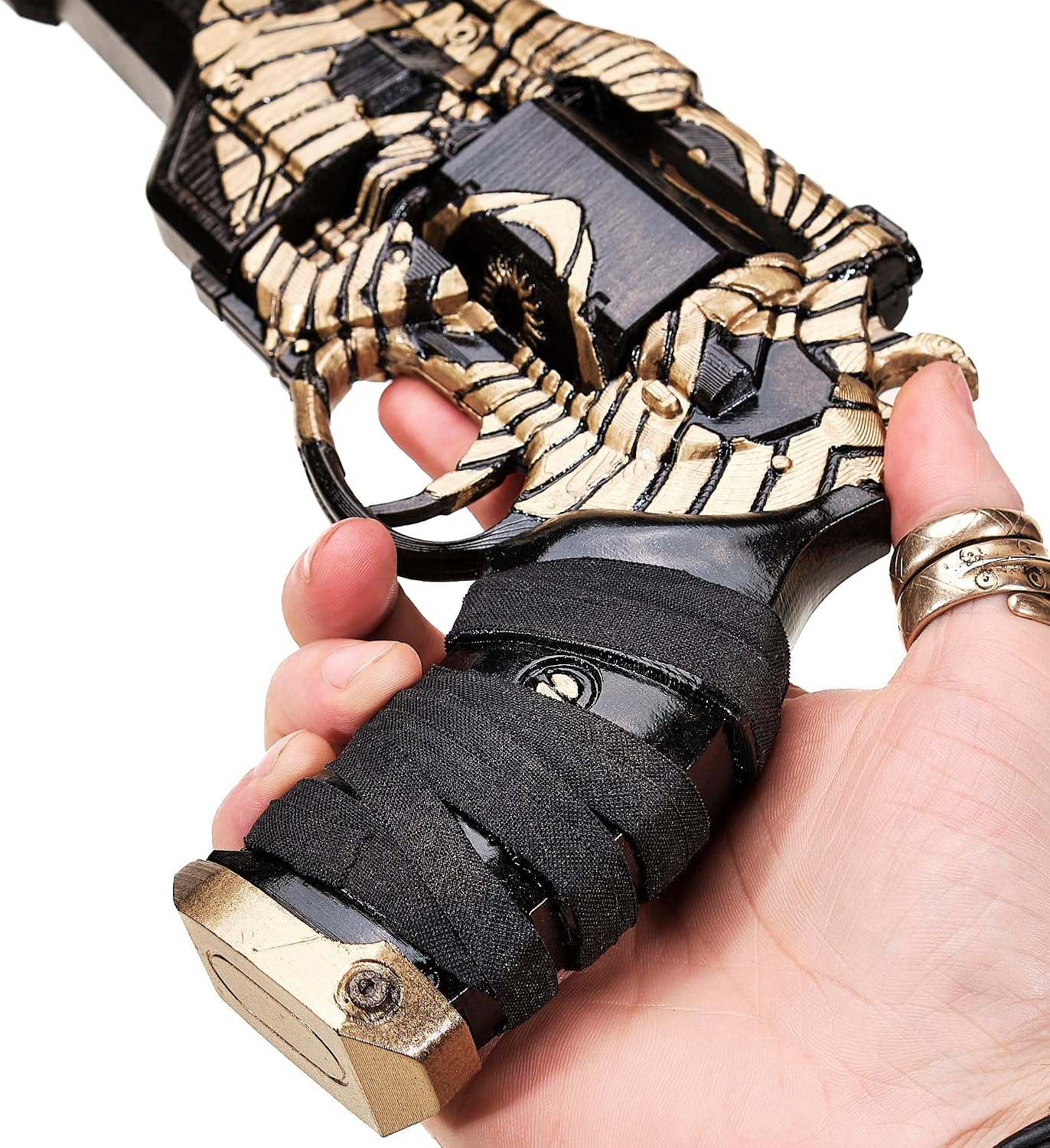Ace of Spades – All In Ornament (Golden Edition) – Handmade D2 Prop Replica – Static Trigger, Collector Display Hand Cannon (Just the Ace of Spades)