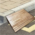 2' 3' 4' 5' 6' Rise Wooden Threshold Ramp for Doorways, Portable Non Slip Curb Ramps Entrance Ramps for Wheelchairs/Steps/Driveway (Size : 30.8x30x10cm)