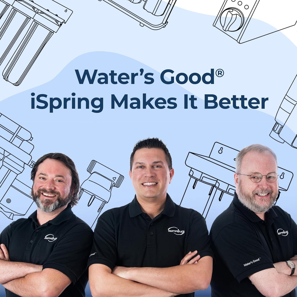 iSpring Elite Series Iron, Manganese, and Hydrogen Sulfide Reducing Whole House Water Filtration System, Model: WCFM550K