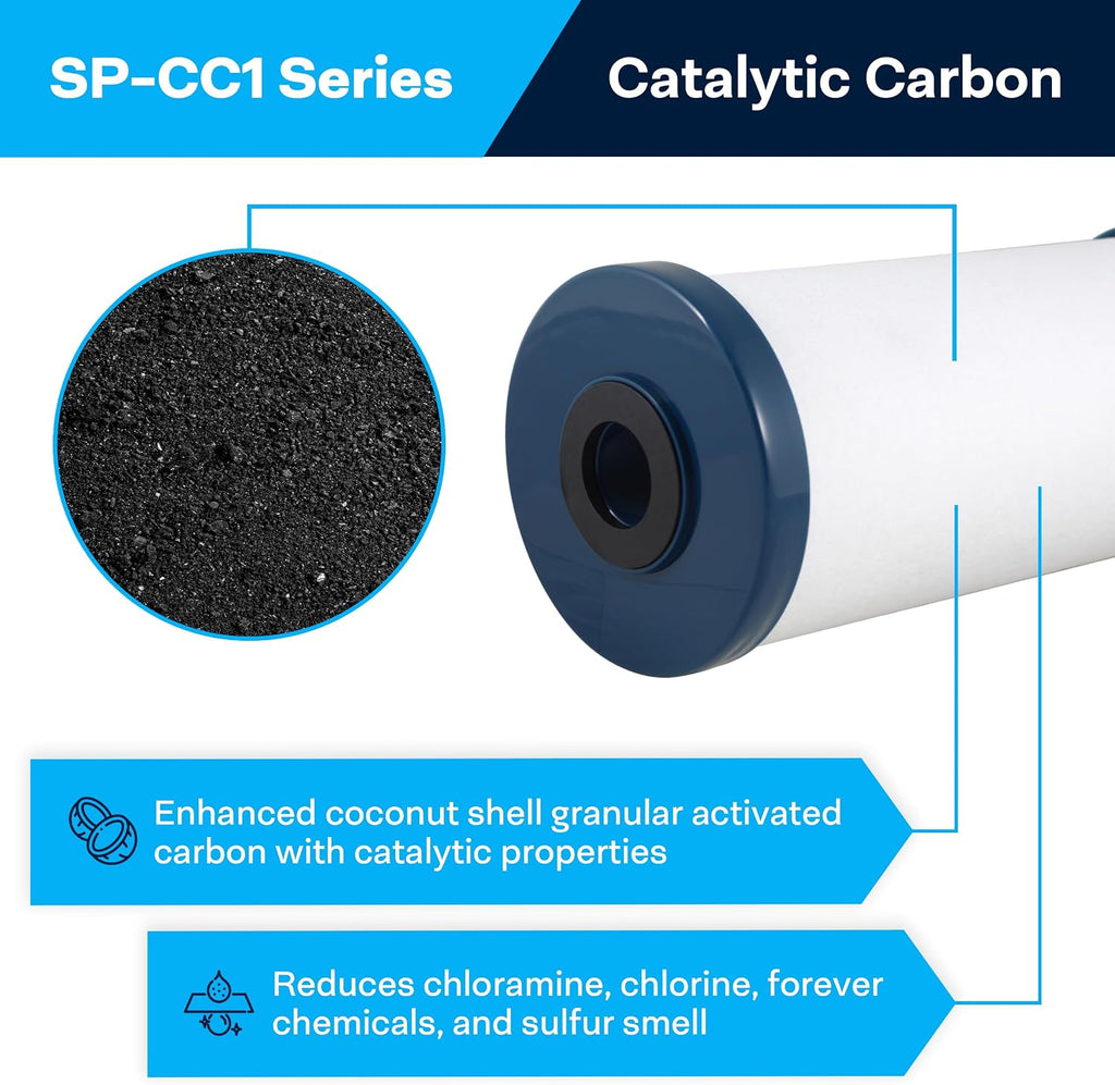 SpiroPure SP-CC1-BB 10x4.5 Catalytic Carbon Water Filter 10 Inch (6 Pack)