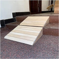 Wood Threshold Ramps for Doorway, Portable Wheelchair Ramp for 3/4/5/6Inch Rise, Lightweight Wooden Entry Ramp/Slope for Outdoor Stair Step (Size : 38.8x35x14cm)