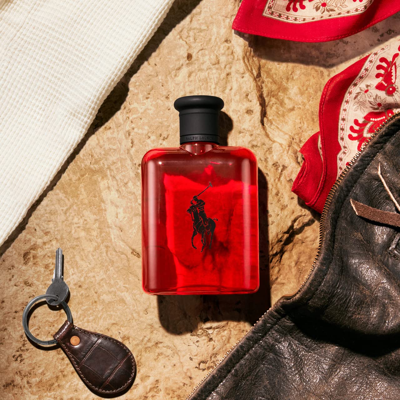 RALPH LAUREN FRAGRANCES - Polo Red - Eau de Toilette - Men's Cologne - Refillable Cologne Set - Woody & Spicy - With Grapefruit, Saffron, and Redwood - 2.5 Fl Oz Bottle & 5.1 Fl Oz