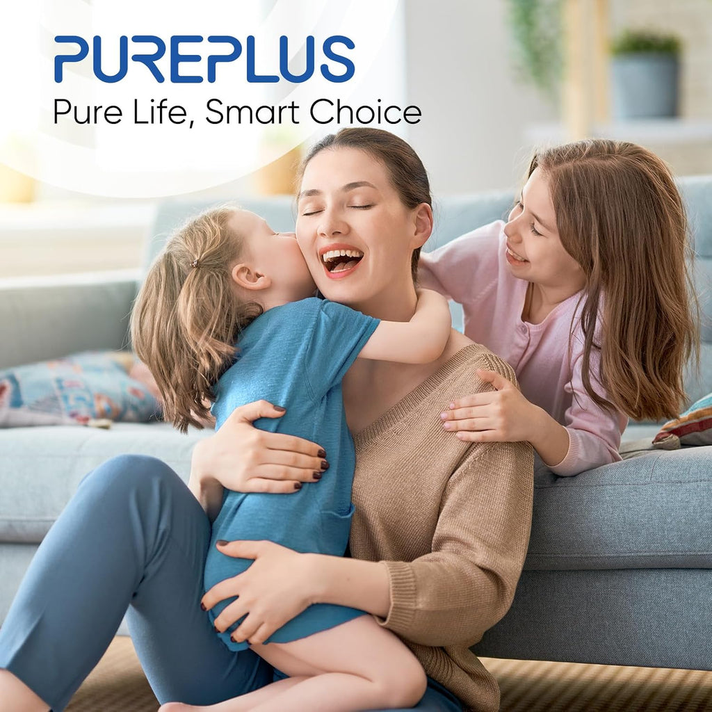 PUREPLUS 5 Micron 20' x 4.5' Whole House Anti Scale Sediment Home Water Filter Replacement Cartridge, Sediment & Chlorine Reduction, PHO Polyphosphate Anti-Scale Filter, 2 Pack