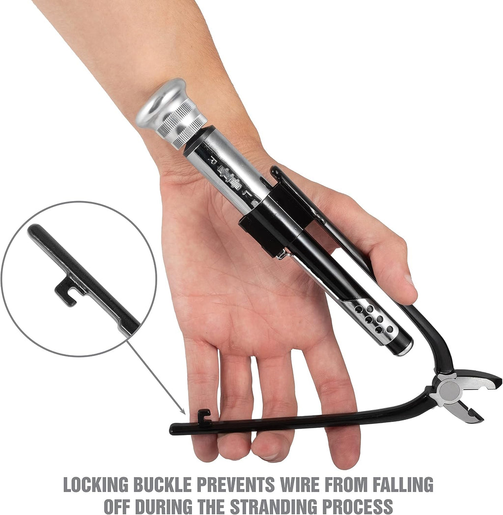 OEMTOOLS 22663 6 and 9 Inch Safety Wire Pliers, Wire Twister Heavy Duty, Reversible Action, Applications on Vehicles, Machinery and Aircraft, 10-Meter Long 0.5 mm Zinc Plated Steel Wire Included