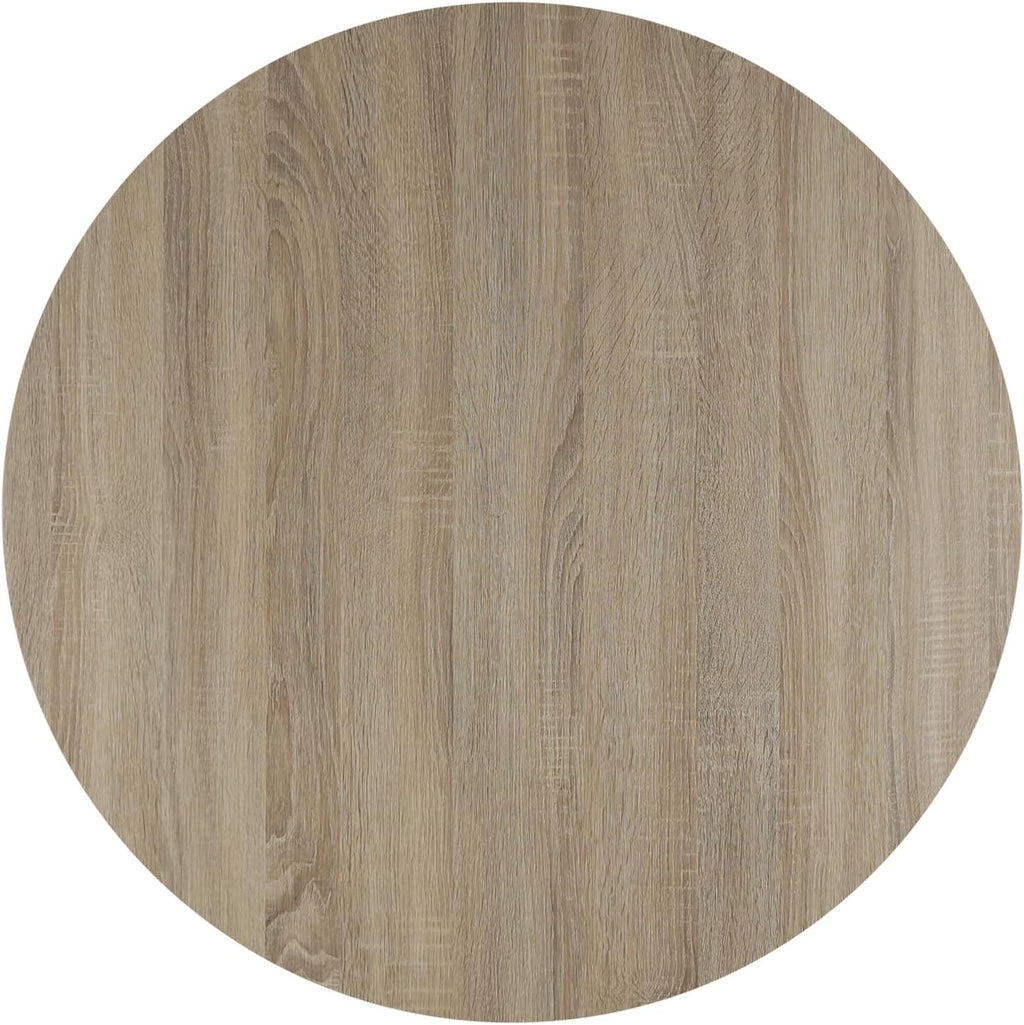 FINECASA Wooden Round Coffee Table, Curved Leg, Furniture, Accent Couch, Coffee Table for Livingroom, Round Wood Table, 36 x 18 Inches, Natural