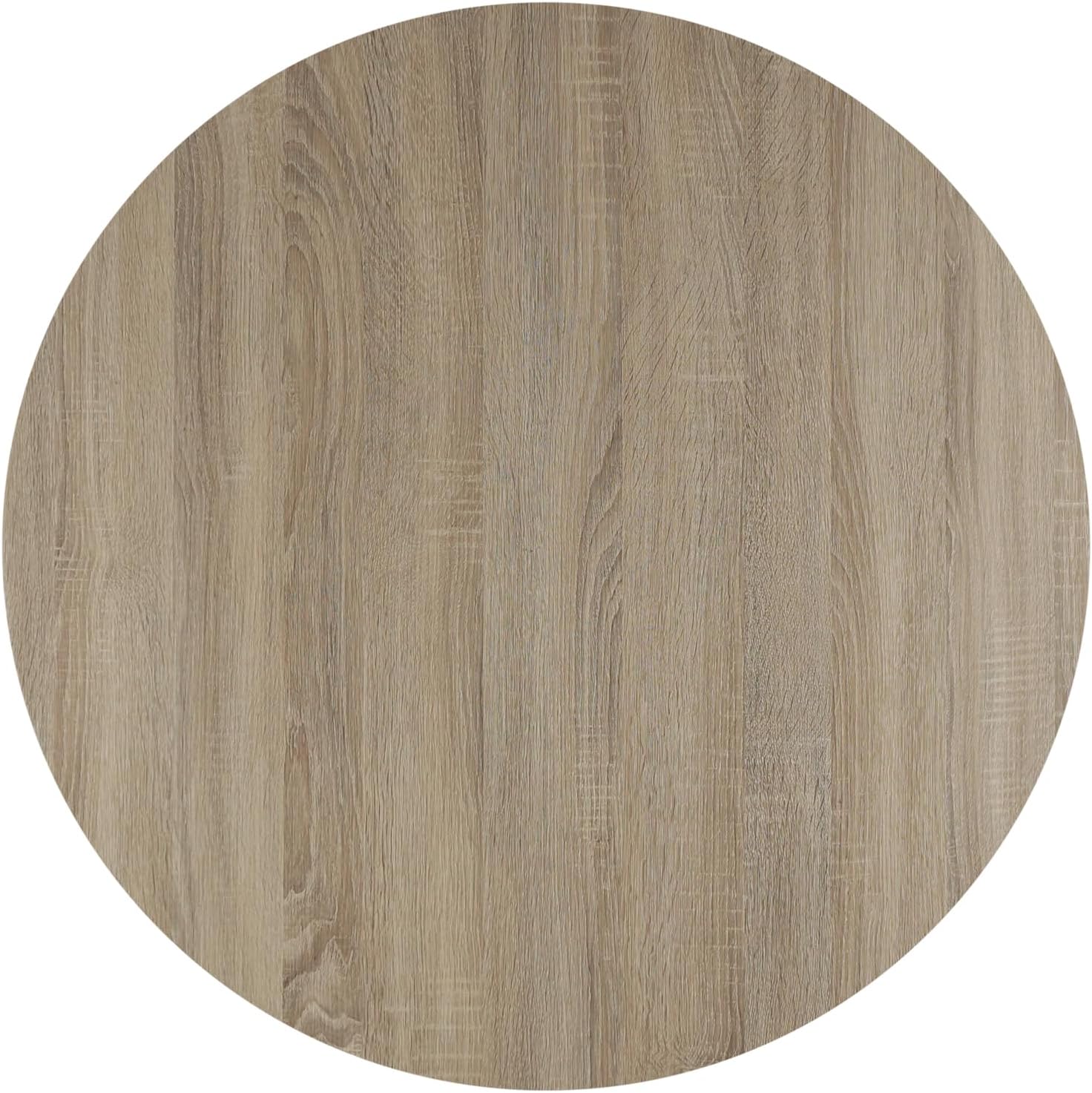 FINECASA Wooden Round Coffee Table, Curved Leg, Furniture, Accent Couch, Coffee Table for Livingroom, Round Wood Table, 36 x 18 Inches, Natural