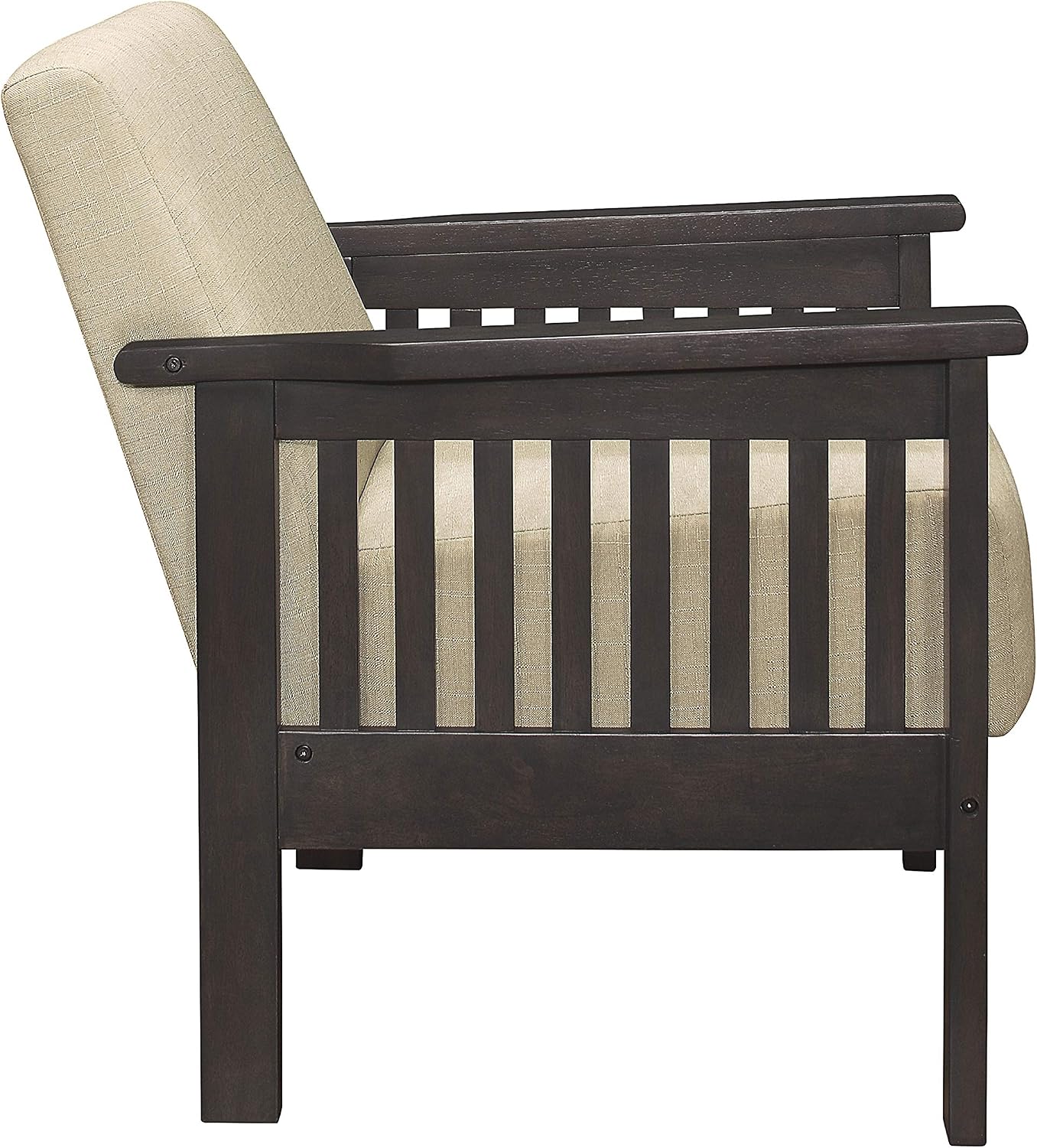 Lexicon Noel 75.5' W Fabric Living Room Sofa Couch, Brown