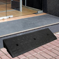 Driveway Curb Ramp Rubber, Garage Doors Entryway Outdoor Steps Transition Ramp, Heavy Duty Non Slip Solid Rubber Ramp, 39 in Wide Load 3T (9Cm/3.5In Rise)